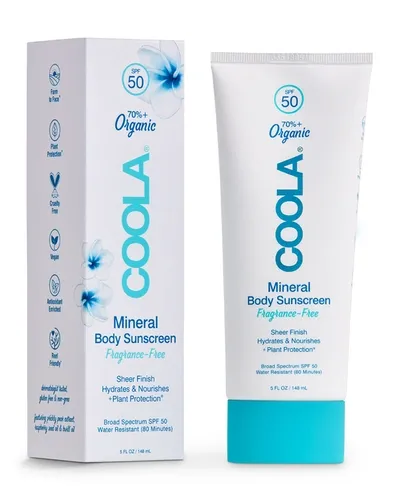 Coola Mineral Body Sunscreen Lotion Spf50 - Fragrance Free In White