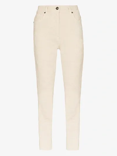 Etro Skinny-jeans Im Cropped-design In Neutrals