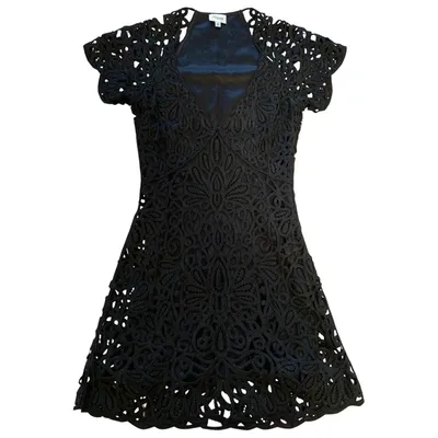 Pre-owned Temperley London Silk Mini Dress In Black