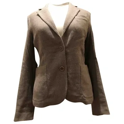 Pre-owned Aspesi Wool Blazer In Beige