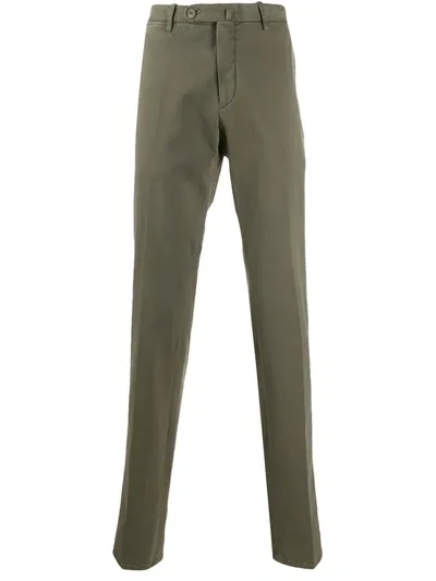 Corneliani Straight Leg Trousers In Green