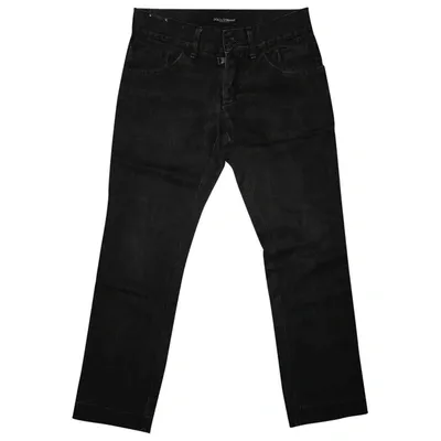 Pre-owned Dolce & Gabbana Straight Jeans In Grey