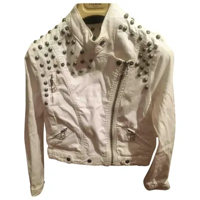 Pre-owned Patrizia Pepe White Denim - Jeans Jacket