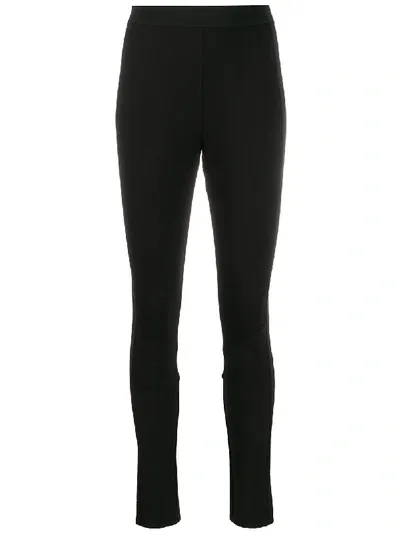 Dorothee Schumacher Welt Detail Tapered Trousers In Black