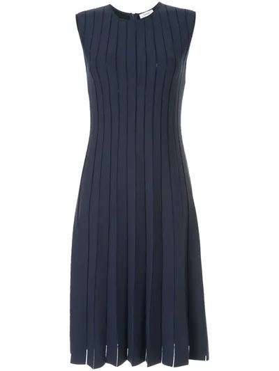 Casasola Pleated Stretch-knit Dress In Blue