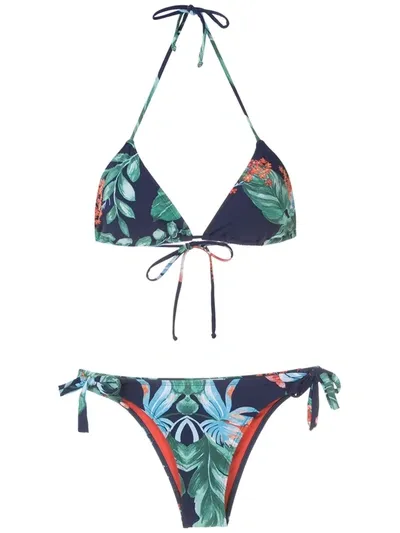 Brigitte Tati E Julia Printed Bikini Set In Multicolour