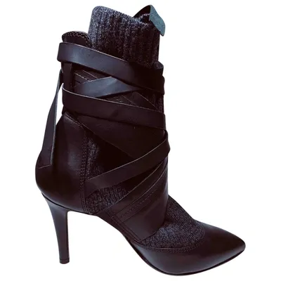 Pre-owned Iro Leather Ankle Boots In Black