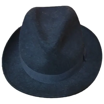 Pre-owned Dondup Wool Hat In Blue