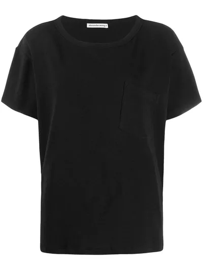 Alexander Wang T Chest-pocket Short Sleeve T-shirt In Black