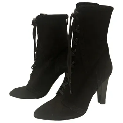 Pre-owned Diane Von Furstenberg Boots In Black