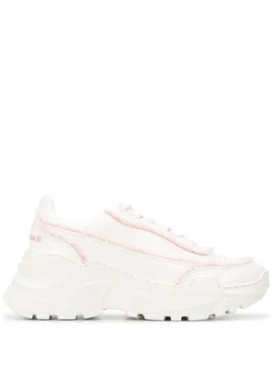 Joshua Sanders Ridged Sole Chunky Sneakers In White