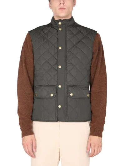 Barbour Lowerdale Regular Fit Quilted Vest In Dark Green