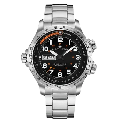 Hamilton Khaki Aviation X-wind Day Date Auto In Black