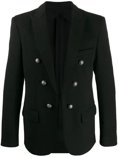 Balmain Open-front Blazer In Black