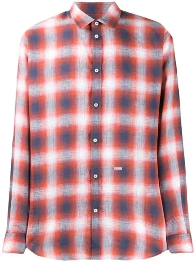 Dsquared2 Check Print Shirt In Red