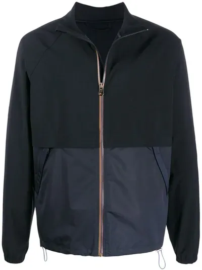 Paul Smith Lightweight Zipped Jacket In Blue