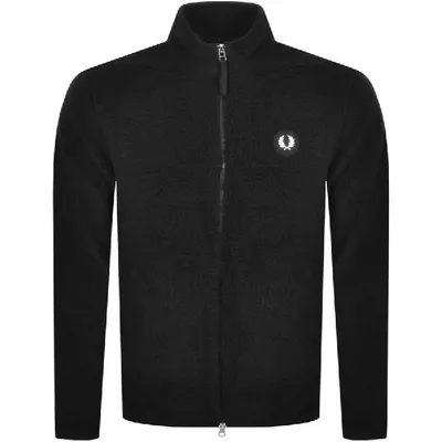 Fred Perry Zip Through Fleece Jacket Black