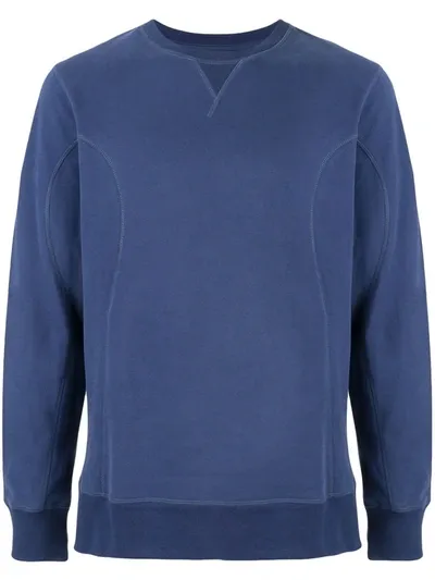 Frescobol Carioca Regular-fit Plain Sweatshirt In Blue