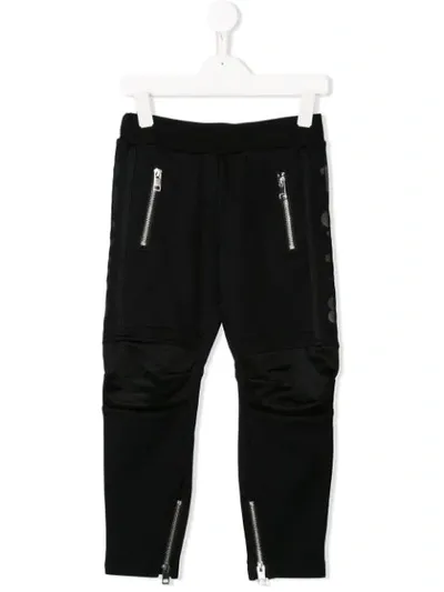 Diesel Kids' Zip Cuff Joggers In Black