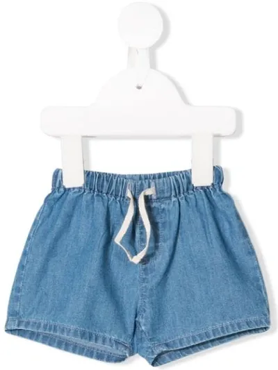 Knot Babies' Drawstring Waist Shorts In Blue