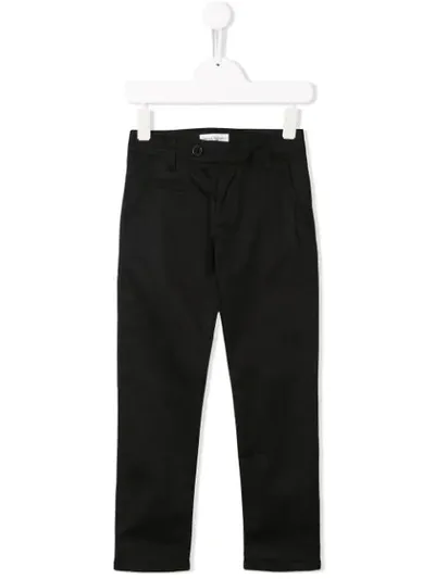 Paolo Pecora Kids' Classic Fitted Trousers In Black