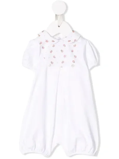 Siola Babies' Owl Print Bib Romper In White