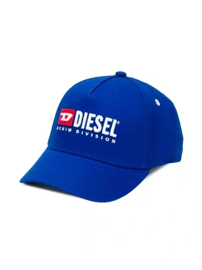 Diesel Babies' Embroidered Cap In Blue