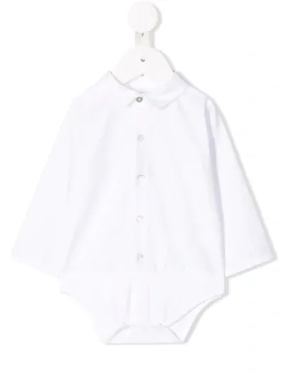 Knot Babies' Hans Long Sleeve Bodysuit In White