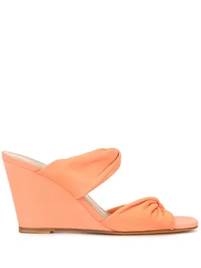 Maryam Nassir Zadeh Twisted Slip-on Wedges In Pink