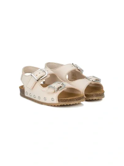 Pèpè Kids' Buckled Sandals In Neutrals