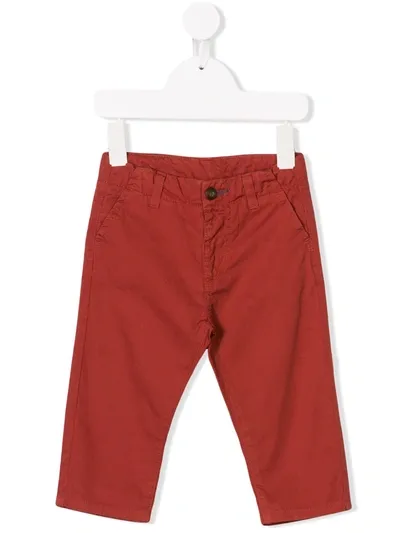 Knot Babies' Twill Chinos In Red