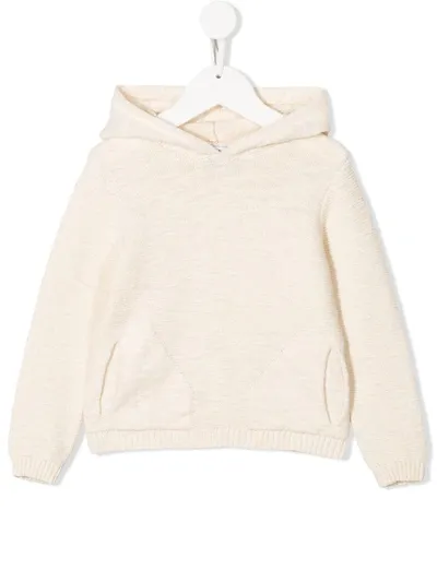 Knot Kids' Knitted Hoodie In Neutrals