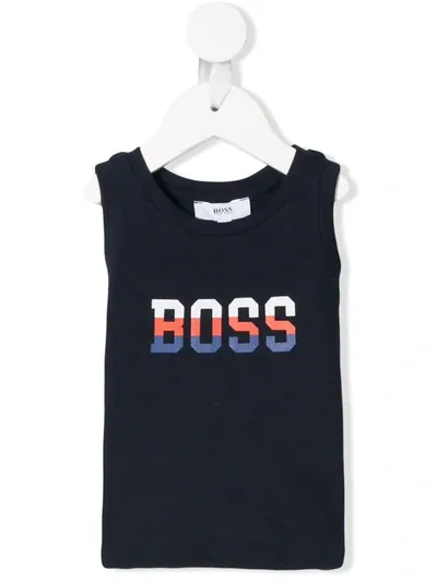 Hugo Boss Babies' Sleeveless Top In Blue