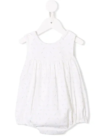 Siola Babies' Fish Print Romper In White