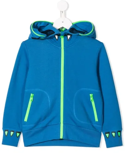 Stella Mccartney Kids' Dinosaur Hoodie In Blue