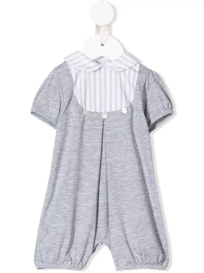 Siola Babies' Peter Pan Collar Romper In Grey