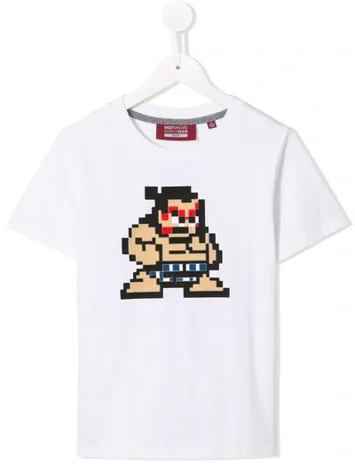 Mostly Heard Rarely Seen 8-bit Kids' Tiny Sumo T-shirt In White