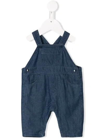 Knot Babies' Finch Denim Overalls In Blue