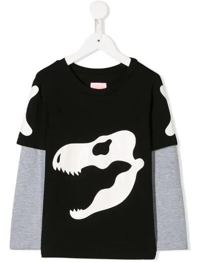 Wauw Capow By Bangbang Kids' Fresh Rex T-shirt In Black