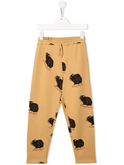 Mini Rodini Kids' Guinea Pig Printed Trousers In Neutrals