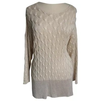 Pre-owned Krizia Silk Jumper In Beige