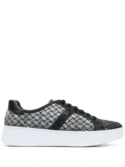 Bottega Veneta Embroidered Low-top Sneakers In 1369