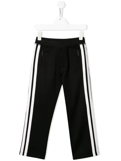 Dsquared2 Kids' Straight-leg Jogging Trousers In Black