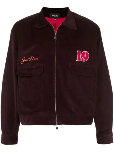 Just Don Purple Men's Corduroy Workman's Jacket