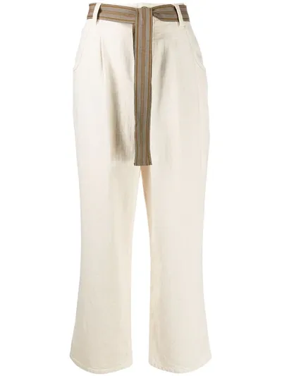 Brunello Cucinelli Boot-cut Trousers In Neutrals