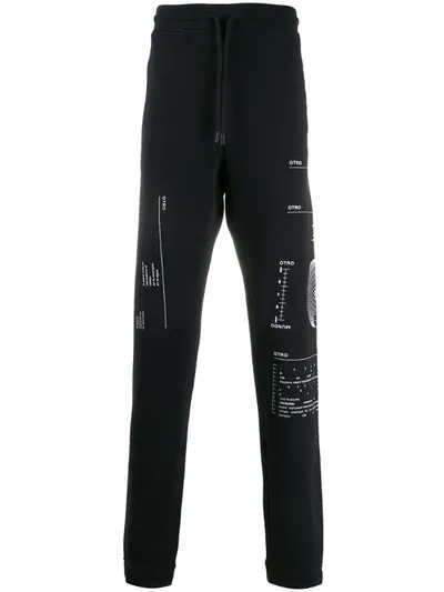 Marcelo Burlon County Of Milan Printed Track Pants In Black