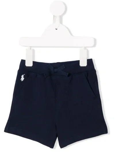 Ralph Lauren Babies' Contrast Logo Shorts In Blue