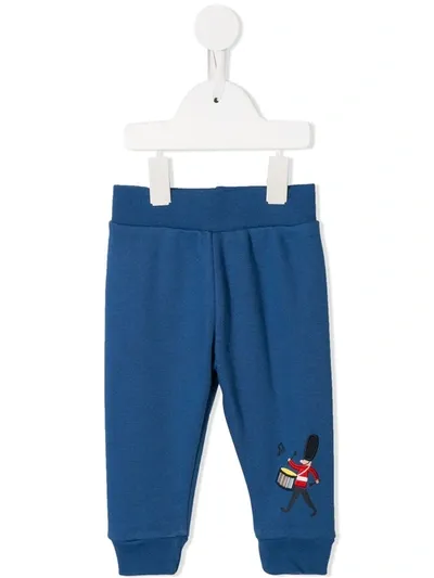 Paul Smith Junior Babies' Embroidered Track Pants In Blue