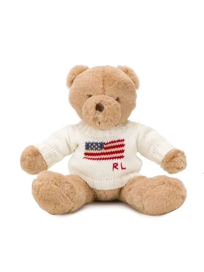 Ralph Lauren Kids' Pullover Mit Teddy In Brown