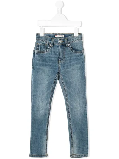 Levi's Kids' Faded Skinny Jeans In Blue